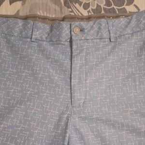 Walter Hagen Light Blue Geometric Shorts